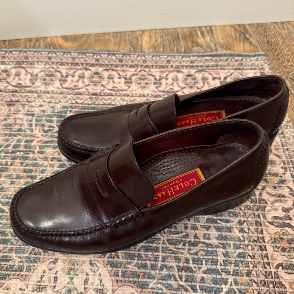 Cole Haan Dark Brown Leather Loafers
